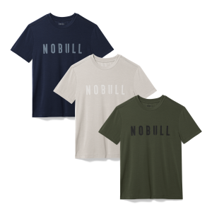 Men's NOBULL Signature Tee 3 Pack - Everyday Neutrals